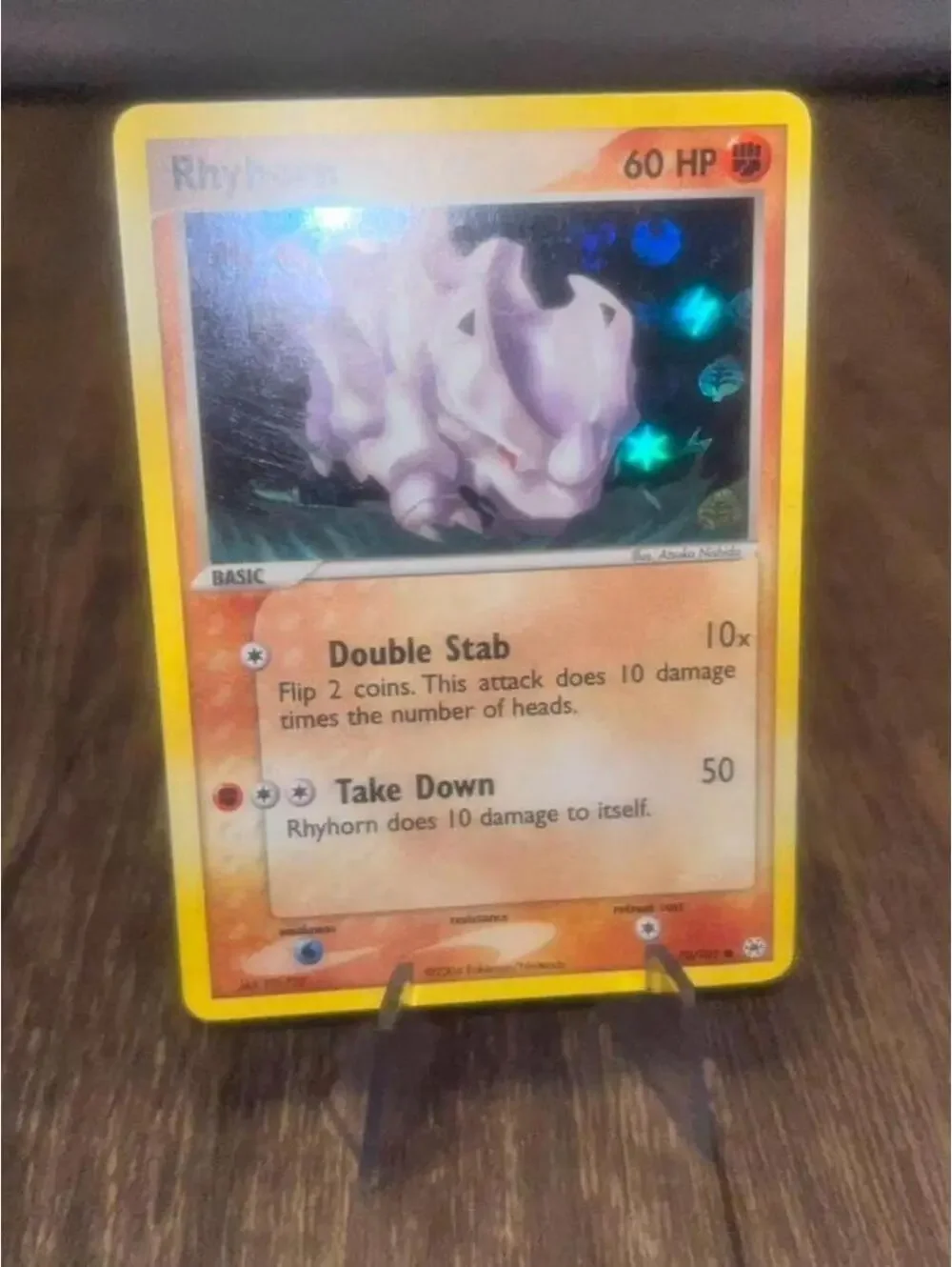 Rhyhorn 70/101 Holo  EX Hidden Legends 2004